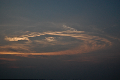 STS-118 Noctilucent Cloud, August 8, 2007