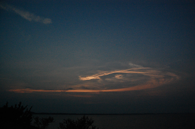 STS-118 Noctilucent Cloud, August 8, 2007