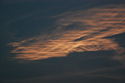 STS-118 Noctilucent Cloud, August 8, 2007