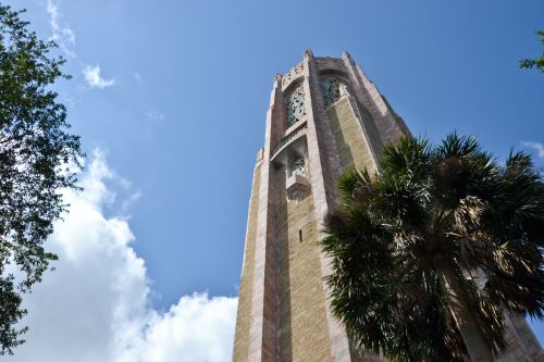 Upper tower, east side, Bok Tower, Florida.