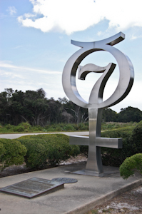 Mercury 7 monument, Launch Complex 14, Cape Canaveral Air Force Station.