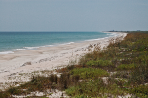 Pristine Florida shoreline at Launch Complex 34, Cape Canaveral Air Force Station.