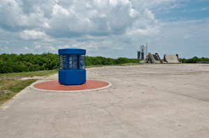 Apollo Memorial Kiosk, Launch Complex 34, Cape Canaveral Air Force Station.