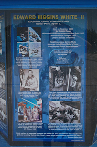 Apollo Memorial Kiosk, Launch Complex 34, Cape Canaveral Air Force Station.